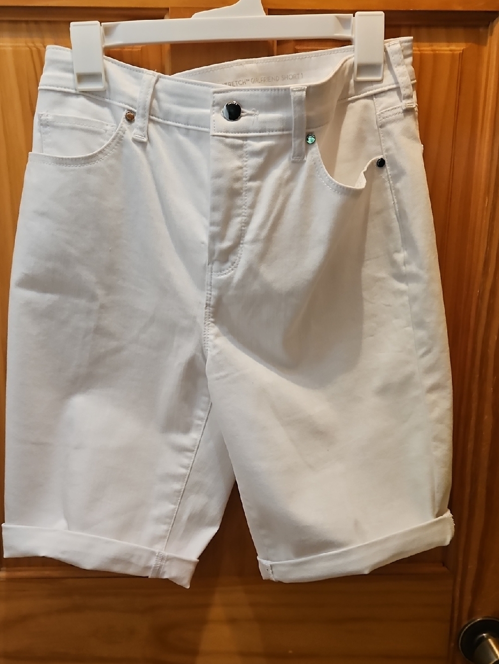 Womens White Denim Jean Shorts